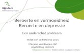 Beroerte en vermoeidheid Beroerte en depressie Een onderschat probleem Week van de beroerte 2014, Marjoke van Rooijen, GZ- psycholoog Rijndam.