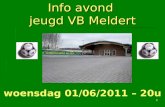 Info avond jeugd VB Meldert 1 woensdag 01/06/2011 – 20u.