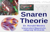 1 Snaren Theorie Dr. Ronald Westra Universiteit Maastricht, vakgroep Wiskunde.