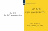 EU-GHS De CLP verordening EU-GHS een overzicht Kees Planken Ministerie van VWS 25 november 2008.