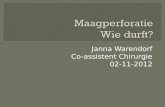 Janna Warendorf Co-assistent Chirurgie 02-11-2012.