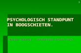 1 PSYCHOLOGISCH STANDPUNT IN BOOGSCHIETEN. Marjan Podrzaj – INTERNATIONAL ARCHERY COACH.