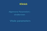 Kliniek Algemene Parameters : eindtermen Vitale parameters.