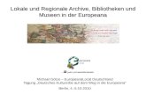 Lokale und Regionale Archive, Bibliotheken und Museen in der Europeana