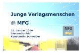 MFG Präsentation Junge Verlagsmenschen