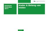 Kader & Belang van testen - dS+V Gemeente Rotterdam