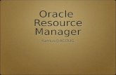 Oracle Resource Manager