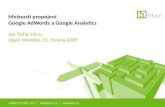 Open Monday: Možnosti propojení  Google AdWords a Google Analytics