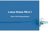 lotus notes r851 -training