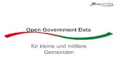 Open Government Data für kleine und mittlere Gemeinden