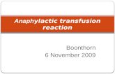 Anaphylactic transfusion reaction