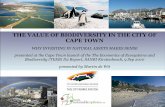 Value of Biodiversity in Cape Town