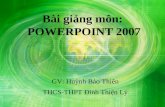 Bài giảng Microsoft Powerpoint 2007 - phần 1