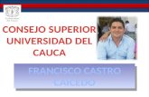 Francisco Castro - Propuesta representacion Consejo Superior Unicauca 2014