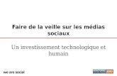 We Are Social - Sandrine Plasseraud, Veille Sur les Médias Sociaux : un Investissement Financier et Humain
