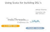 Using Scala for building DSLs