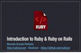 Introduction to Ruby & Ruby on Rails