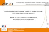 An EU Strategy to Combat Homelessness: Next Steps