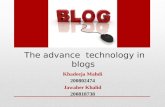 The advance  technology in blogs new design