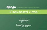 Django ￼Class-based views (Slovenian)