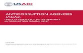 Anti corruption agencies - purpose, pitfalls, success factors