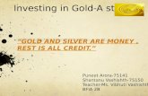 Investing in gold a study