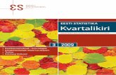 Eesti Statistika kvartalikiri 3/2009 / Quarterly bulletin of Statistics Estonia 3/2009