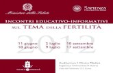 Incontri educativo-informativi sul tema della fertilità alla Sapienza