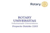 Rotary Universitas - Asamblea D2203 Cádiz 2014