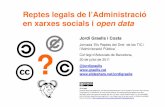 Reptes legals en xarxes socials i open data