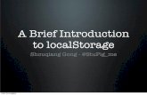 A Brief Introduction To Local Storage