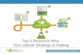 Top 5 Reasons Why Your eBook Strategy is Failing