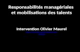 Intervention Olivier Maurel - Responsabilités managériales et mobilisation des talents - HEC Exed