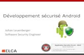 ASFWS 2012 - Le développement d’applications sécurisées avec Android par Johan Leuenberger
