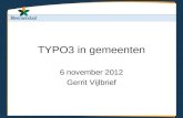 TYPO3 Congres 2012 - Wat komt er kijken bij een TYPO3 CMS in een gemeentelijke organisatie?
