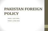 Pakistan Foreign Policy (Phase I & II)