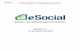 Minuta da versão 1.1 do Manual de Orientação do eSocial