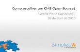 Como escolher um CMS Open-Source?