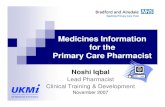 Med info for primary care pharmacists2007