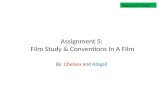 Assignment 5: Film Study & Conventions In A Film