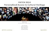 PATCH 2014 Workshop: Personalized Access to Cultural Heritage