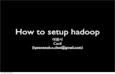Java 초보자를 위한 hadoop 설정