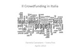 Il crowdfunding in Italia - aprile 2013
