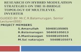 Research on hybrid modulation strategies on the hybrid