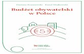 Budżet obywatelski w Polsce, D. Kraszewski, K. Mojkowski, Warszawa 2014