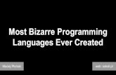 Most Bizarre Programming Languages Ever Created