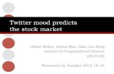 Rinko - twitter mood predicts the stock market