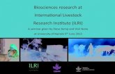 Biosciences research at the International Livestock Research Institute (ILRI)