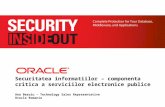 Soluţii de securitate de la Oracle - Eveniment Agenda Digitala, Timisoara, 3 oct. 2011