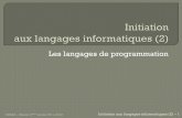 Initiation aux langages informatiques (2)